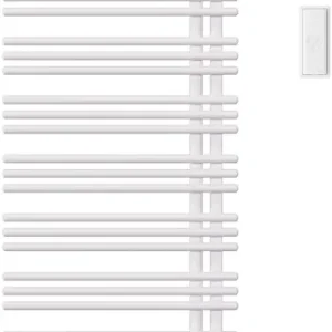 Bon Plan Radiateur de bain Zehnder Yucca Asym Blanc mat Résistance électrique à droite